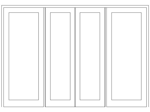 8/12/8 Full Pane Entrance Unit 2997W X 2076H