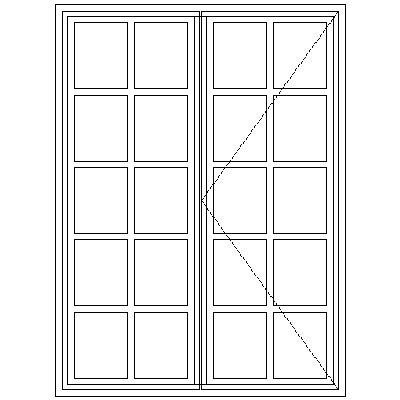 WD52 Small Pane 1060W X 1460H