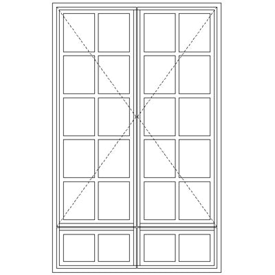 LND57/G Small Pane 1103W X 1765H