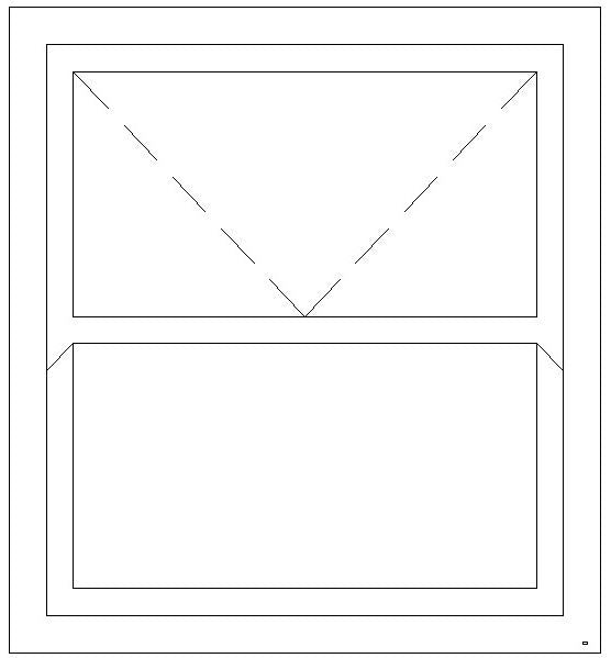 1200W X 1200H Full Glass Mock Sash Window