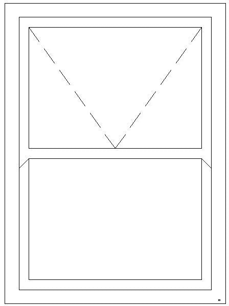 1200W X 1500H Full Glass Mock Sash Window