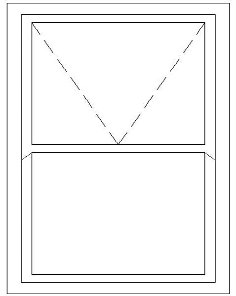 1500W X 1800H Full Glass Mock Sash Window
