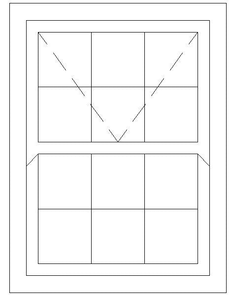 900W X 1200H Cape Dutch Mock Sash Window
