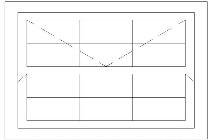 1500W X 900H Cape Dutch Mock Sash Window