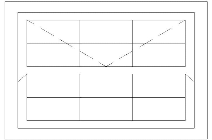 1500W X 900H Cape Dutch Mock Sash Window