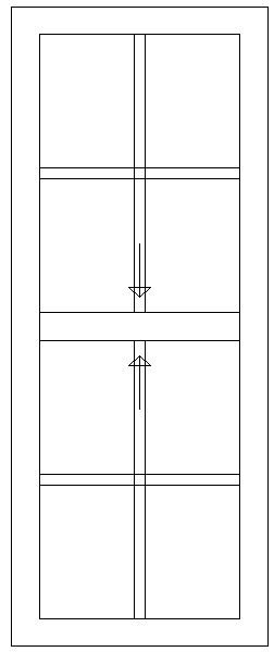600W X 1500H Cape Dutch Sliding Sash Window