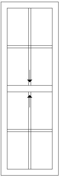 600W X 1800H Cape Dutch Sliding Sash Window