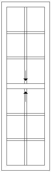 600W X 2100H Cape Dutch Sliding Sash Window