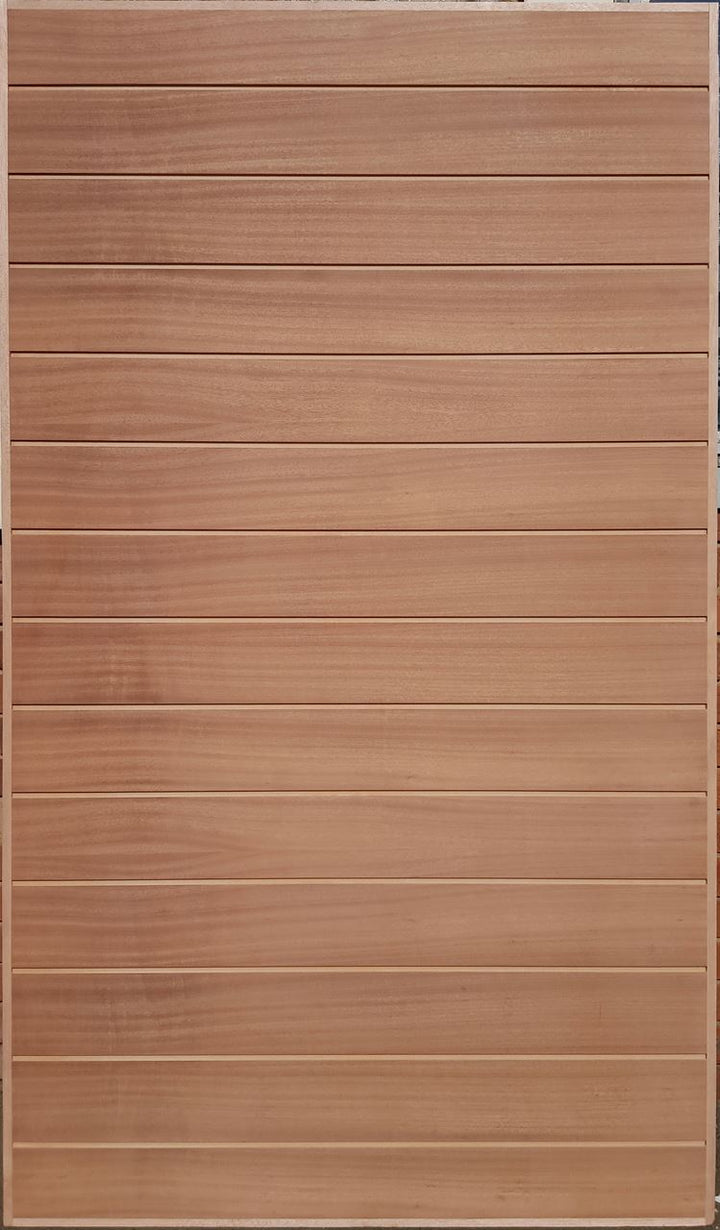 Sapele Horizontal Solid Pivot 1200W X 2032H