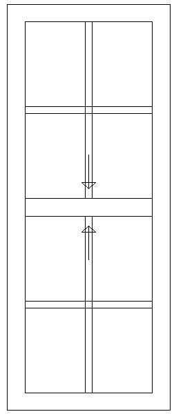 600W X 1500H Cape Dutch Sliding Sash Window