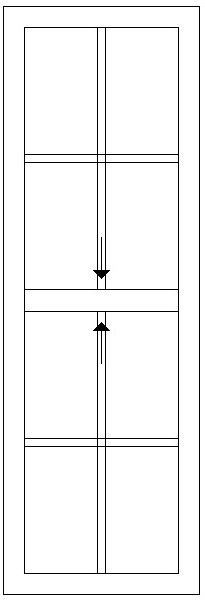 600W X 1800H Cape Dutch Sliding Sash Window