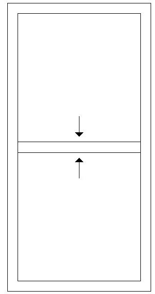 900W X 1800H Full Glass Sliding Sash Window