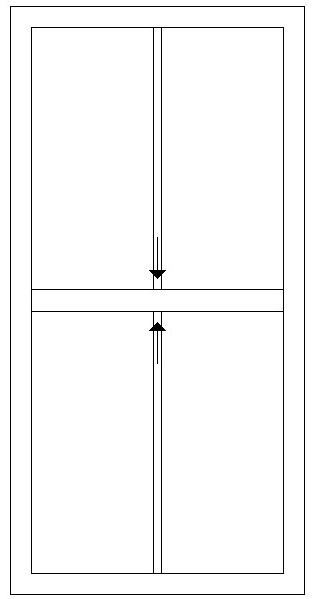 900W X 1800H Victorian Sliding Sash Window