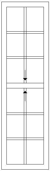 600W X 2100H Cape Dutch Sliding Sash Window