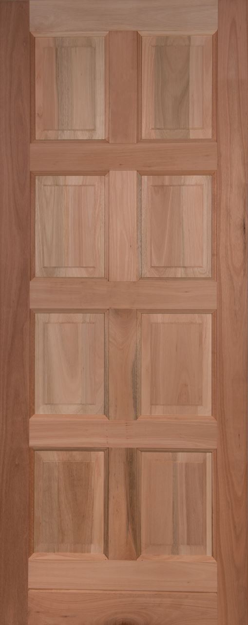 Hardwood 8 Panel| Exterior Doors | Exterior Meranti Doors |
