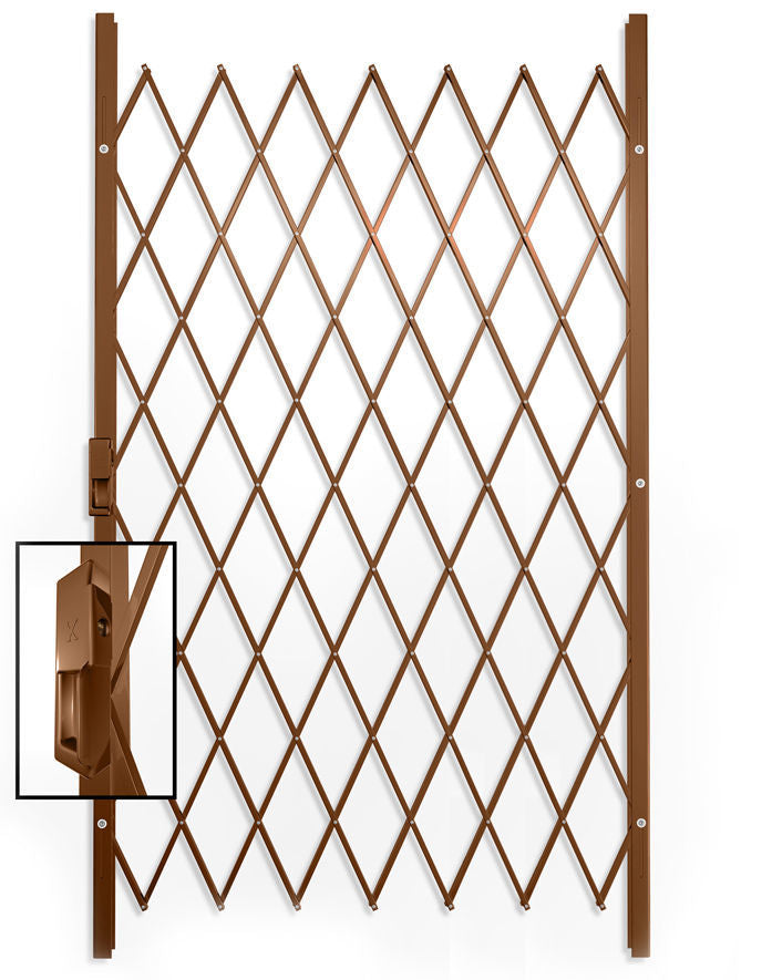 Saftidor C Slamlock Security Gate - 1150mm x 2000mm Bronze