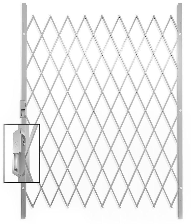 Saftidor E Slamlock Security Gate - 1450mm x 2000mm White