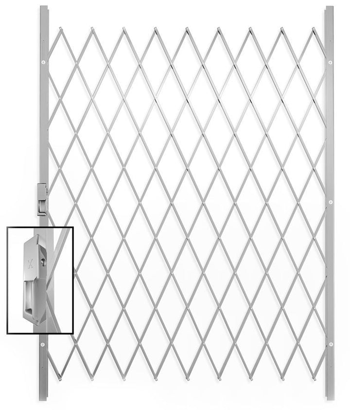 Saftidor E Slamlock Security Gate - 1450mm x 2000mm White