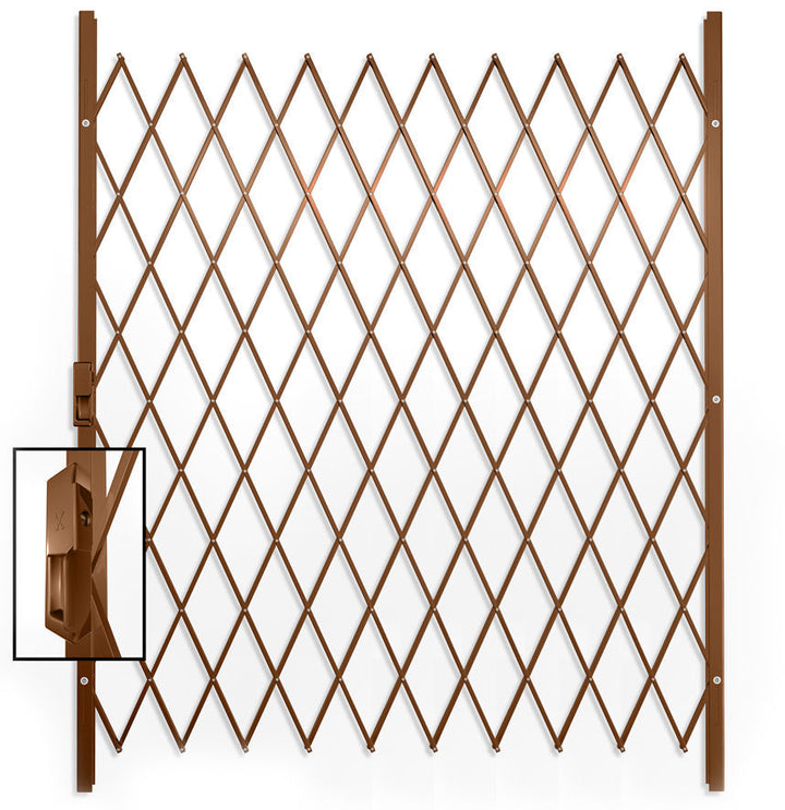 Saftidor E Slamlock Security Gate - 1450mm x 2000mm Bronze