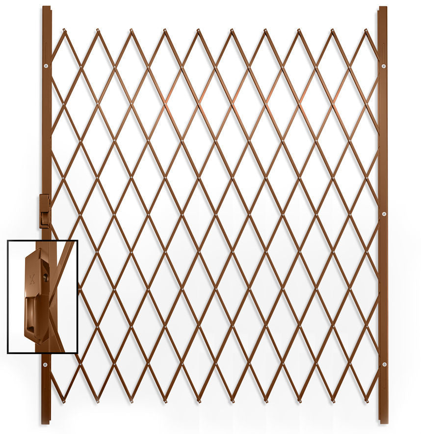 Saftidor F Slamlock Security Gate - 1600mm x 2000mm Bronze