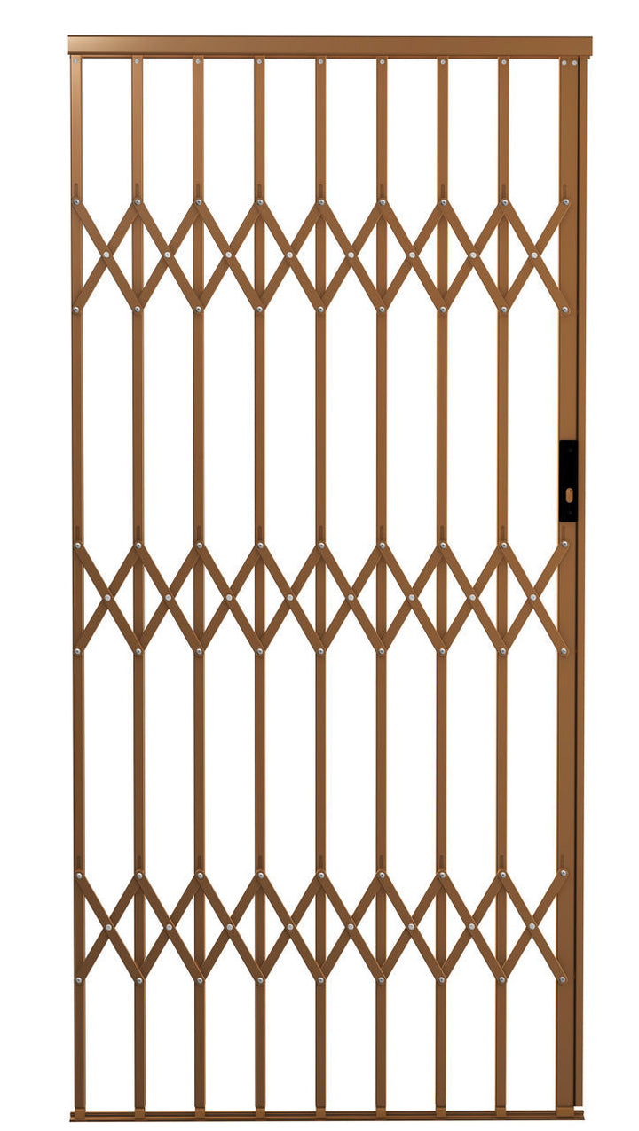 Alu-Glide Security Gate - 1000mm x 2150mm Bronze