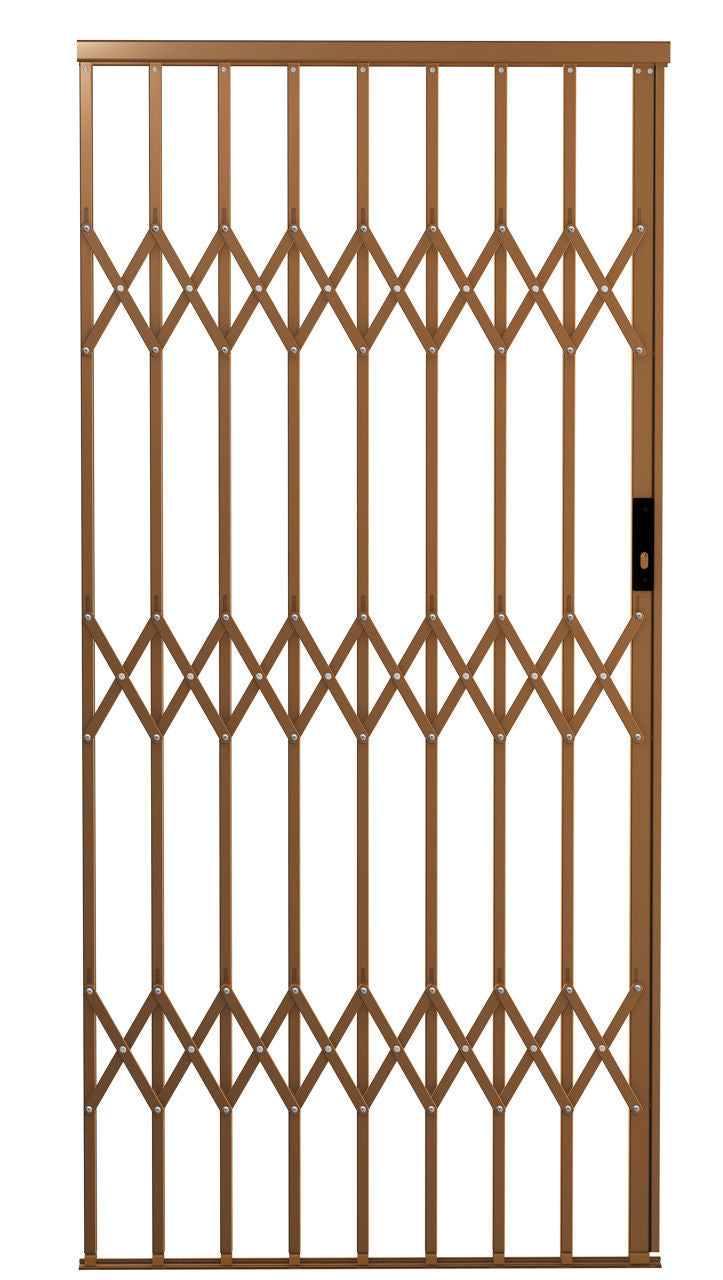 Alu-Glide Security Gate - 1000mm x 2150mm Bronze