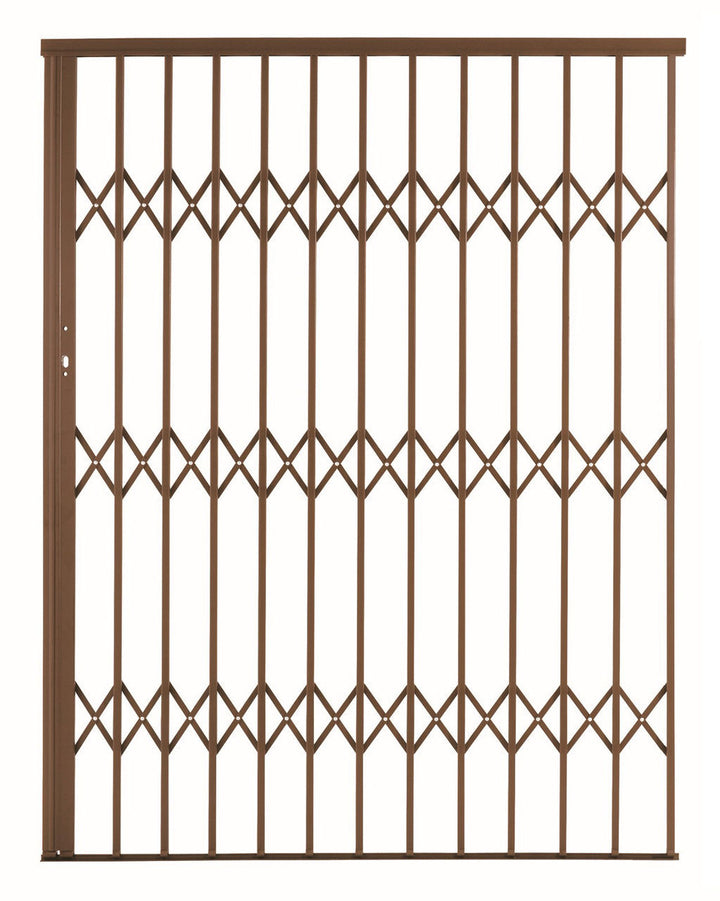 Alu-Glide Security Gate - 1500mm x 2150mm Bronze