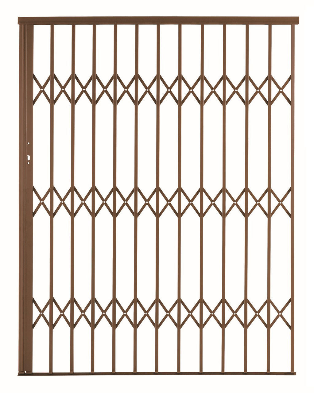 Alu-Glide Security Gate - 1500mm x 2150mm Bronze
