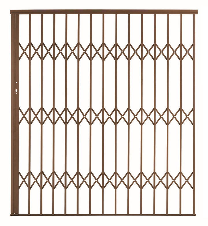 Alu-Glide Security Gate 1800mm x 2150mm Bronze
