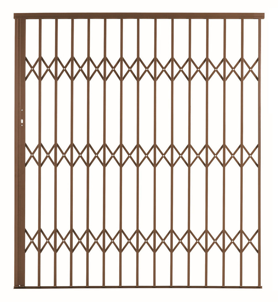 Alu-Glide Security Gate 1800mm x 2150mm Bronze