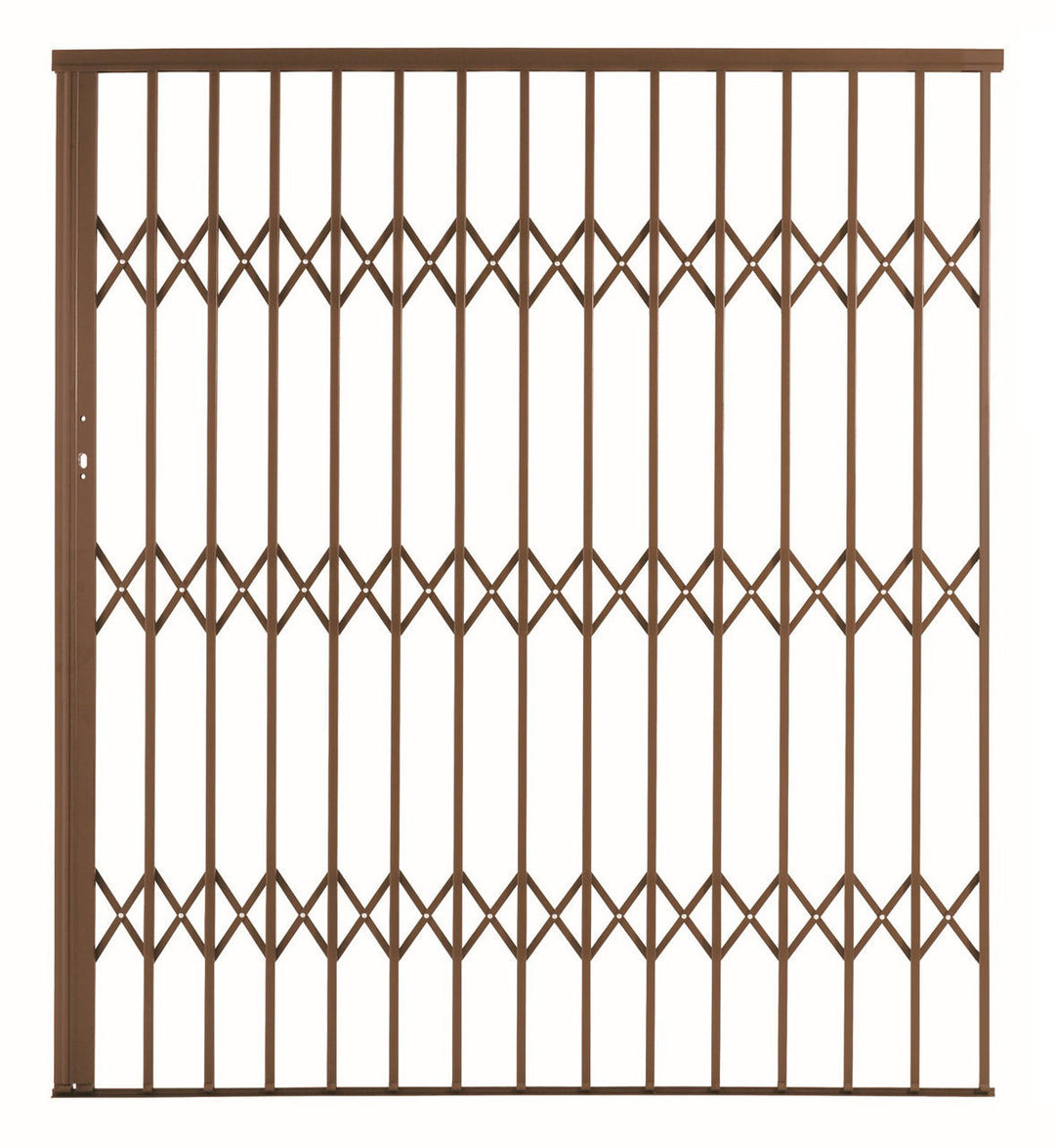 Alu-Glide Security Gate 1800mm x 2150mm Bronze