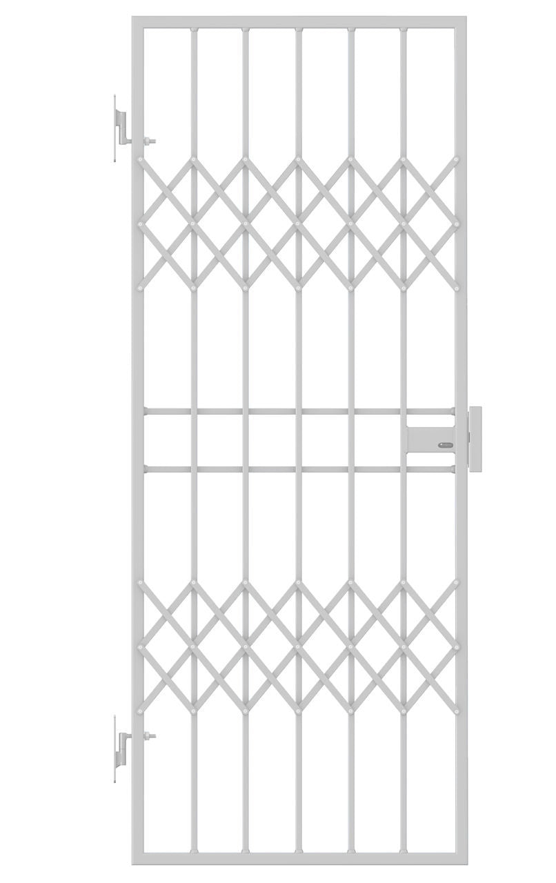 Trellis White Lockable Security Gate 770mm x 1950mm