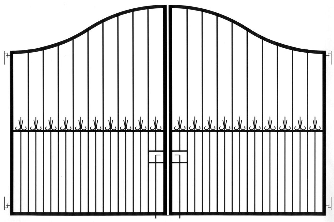 Black Driveway Gate 3000mm x 2000mm