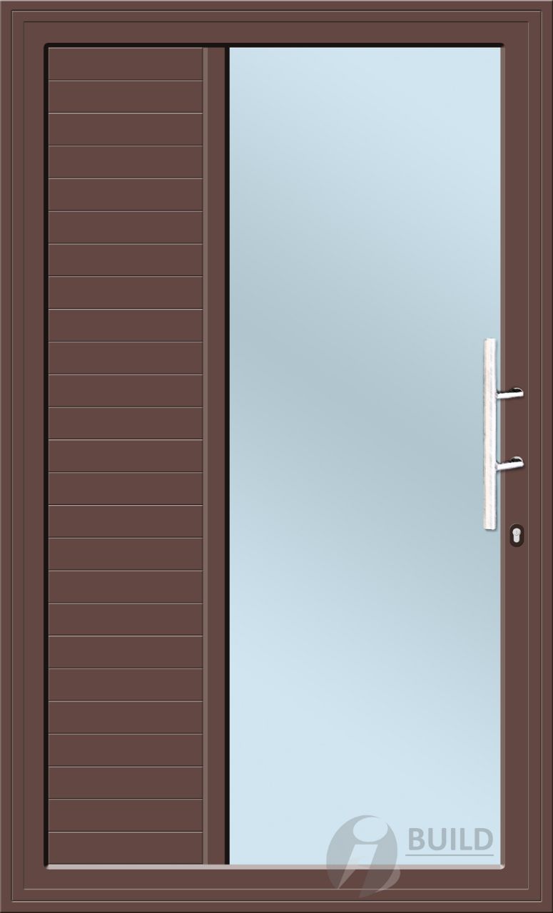 Vertical Cladding Pivot Door 1200 X 2100