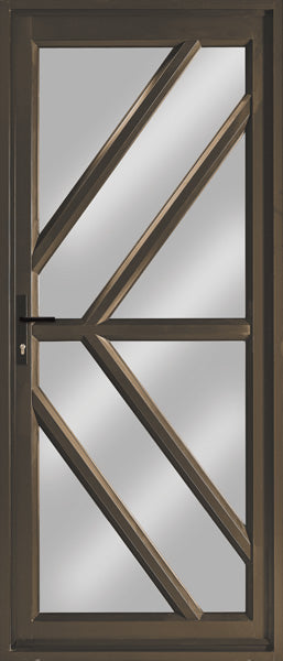 Kayo Aluminium Diagonal Glass Door OI 900 X 2100