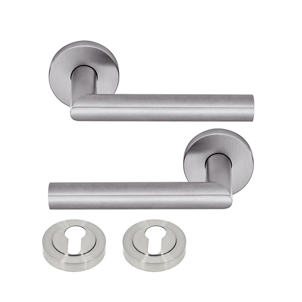 Straight Handle on Rose Stainless Steel Handle