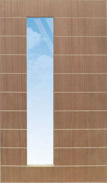 Solid Core Sapele Veneered Pivot Door 1200 X 2032