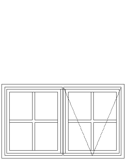Economy Small Pane Window >> 587mm High Windows
