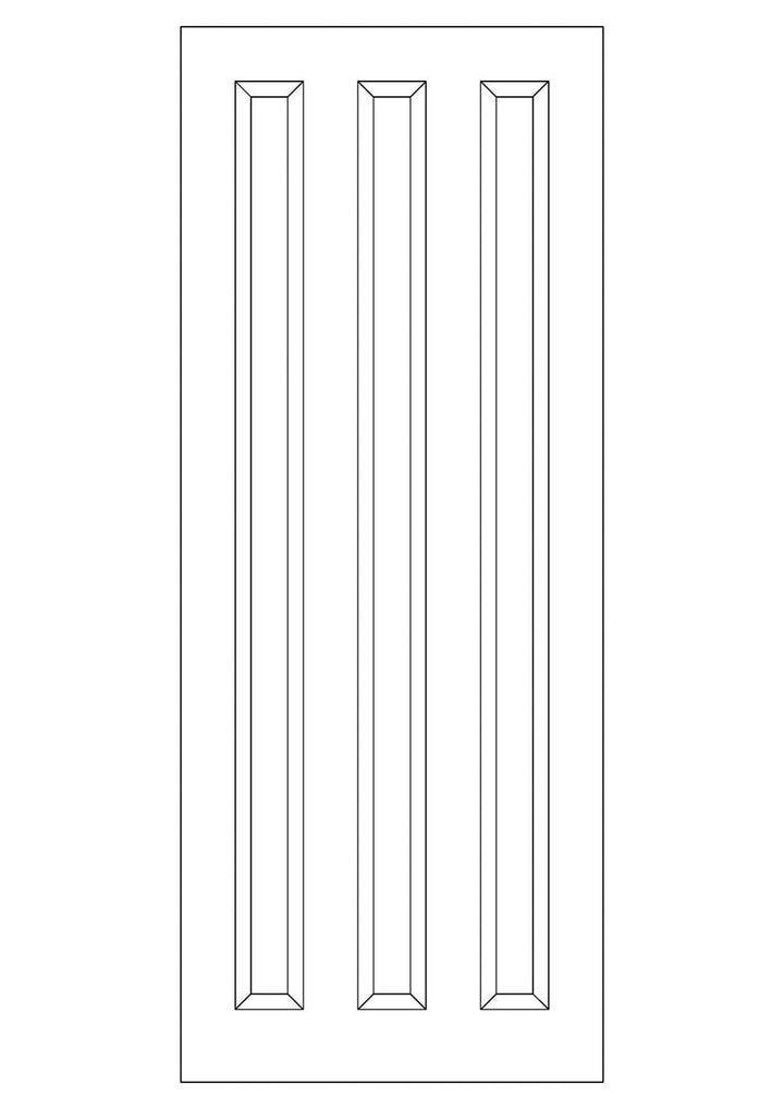 3 Panel Vertical Meranti 813 X 2032