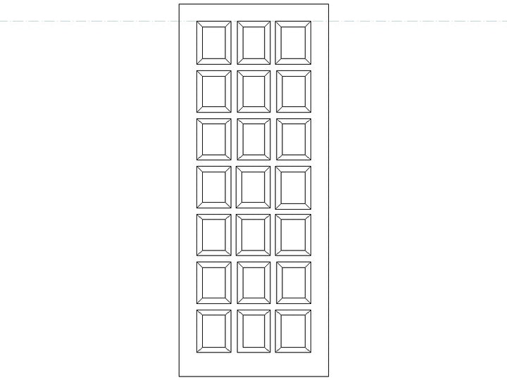 21 Panel Meranti 813 X 2032