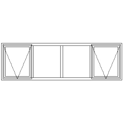 NE22 Full Pane Windows | Mid Level Full Pane Wooden Windows