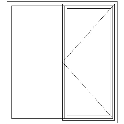 ND2 Full Pane | Single Side Opener With Fixed Pane Window