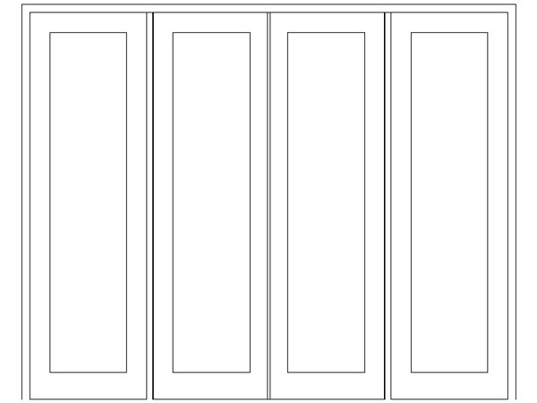 6/12/6 Full Pane Entrance Unit  2601W X 2076H