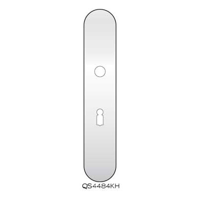 Stainless steel keyhole backplate