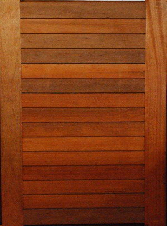 Horizontal Slatted Pivot Door 1500 X 2032