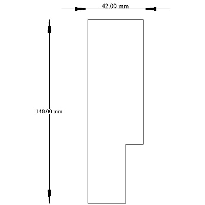 1210 X 2032 Door Jamb 42 X 140mm
