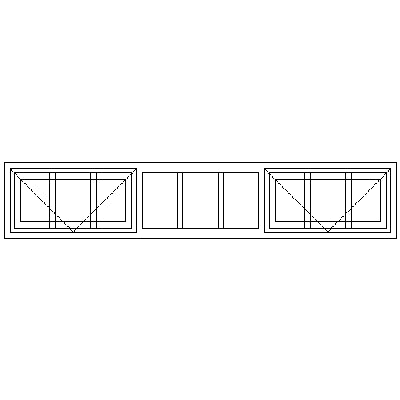 SG4 Strongwood Security Window 1710W X 330H