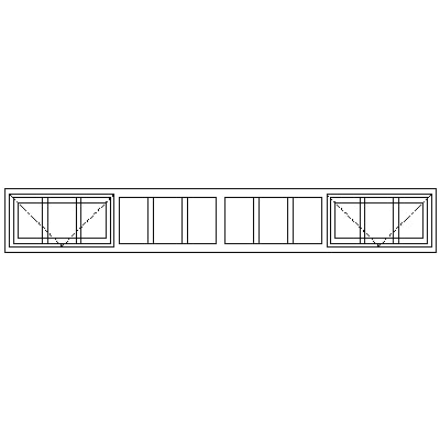 SG22 Strongwood Security Window 2265W X 330H