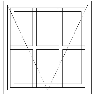 SE1 Strongwood Security Window 600W X 635H