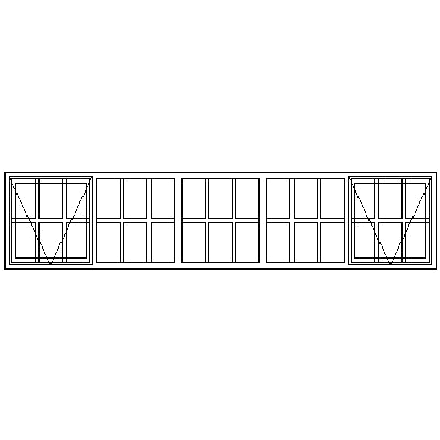 SE229 Strongwood Security Window 2820W X 635H